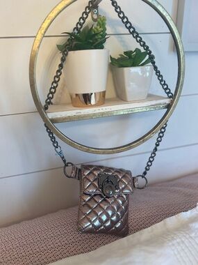 Metallic MK Quilted belt bag/pouch